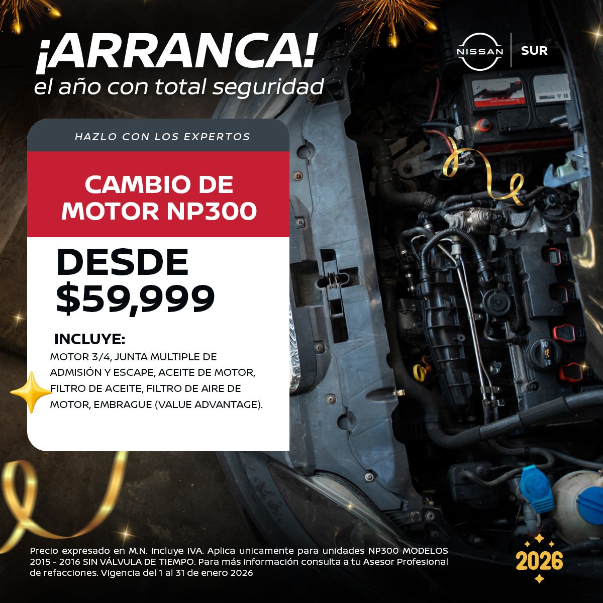 CAMBIO DE MOTOR NP300