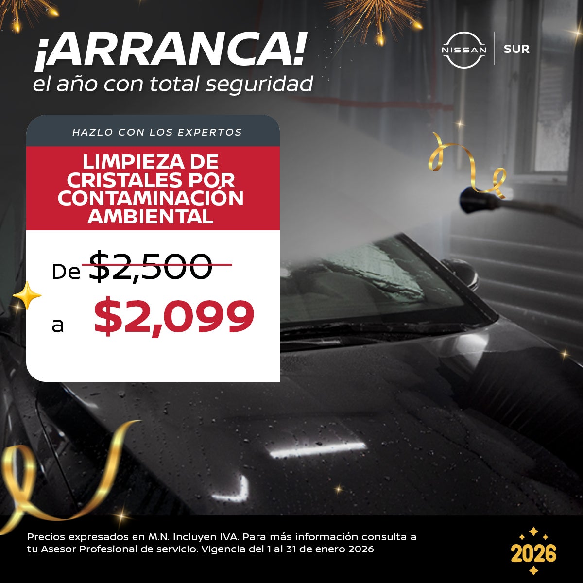 LIMPIEZA DE CRISTALES POR CONTAMINACION